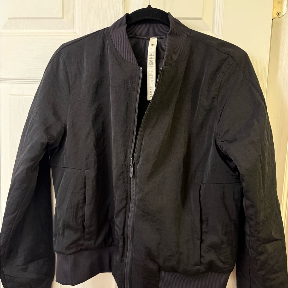 Lululemon Women’s Black Bomber Jacket - reversible and waterproof